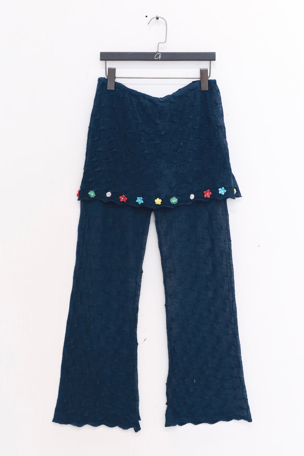 YANYAN KNITS 25 Spring/Summer BOLOR Trousers Skirt YYK-YYW25-0102-ZQ Navy